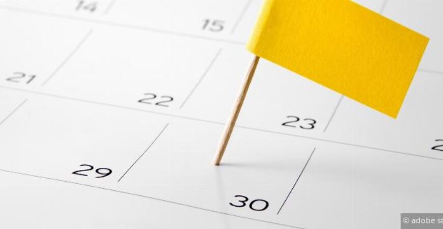 Wichtige Termine zum 30. September